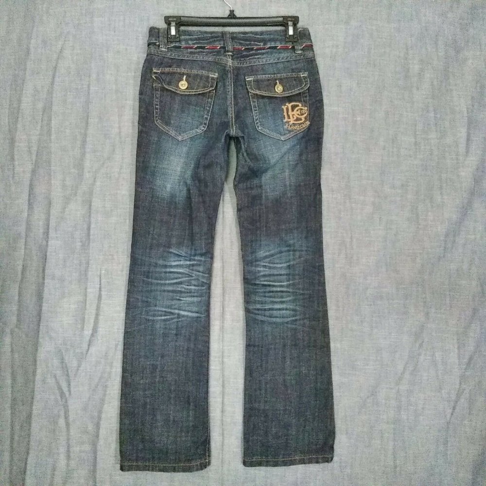 E-LAND Rugby Club Low Rise Slim BootCut Jeans - Picture 2 of 10